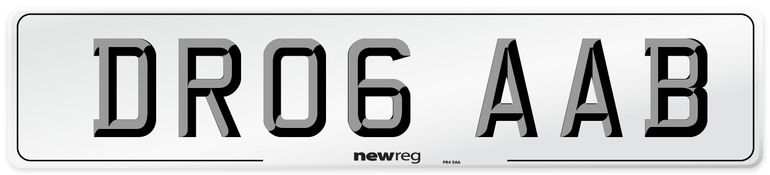 DR06 AAB Number Plate from New Reg